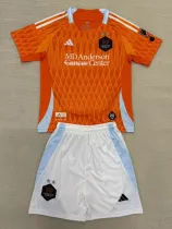 2025-26 Houston Dynamo Home Kids Soccer Jersey (带章)