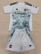 2025-26 Colorado Rapids Away Kids Soccer Jersey (带章)
