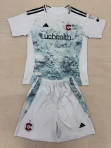 2025-26 Colorado Rapids Away Kids Soccer Jersey (带章)