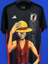 2025-26 Japan Black Special Edition Fans Soccer Jersey *草帽路飞
