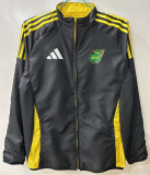 2025-26 Jamaica Yellow & Black Double Sided Windbreaker (双面风衣)(刺绣)