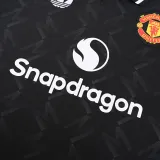 2025-26 Man Utd Black Polo Short Sleeve