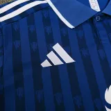 2025-26 Man Utd Blue Polo Short Sleeve