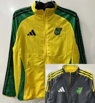 2025-26 Jamaica Yellow & Black Double Sided Windbreaker (双面风衣)(刺绣)