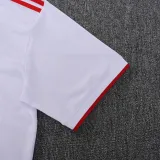 2025-26 Man Utd White Polo Short Sleeve