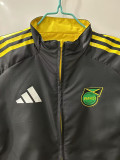 2025-26 Jamaica Yellow & Black Double Sided Windbreaker (双面风衣)(刺绣)