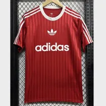 2025 AD Casual Red Fans Training shirts (三叶草)