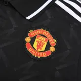 2025-26 Man Utd Black Polo Short Sleeve