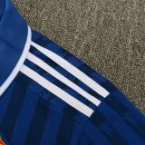 2025-26 Man Utd Blue Polo Short Sleeve