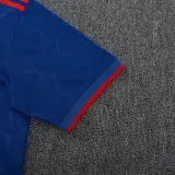 2025-26 Man Utd Fancy blue Polo Short Sleeve