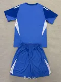2025-26 Man Utd Blue GoalKeeper Kids Soccer Jersey