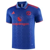 2025-26 Man Utd Fancy blue Polo Short Sleeve