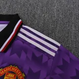 2025-26 Man Utd Purple Polo Short Sleeve