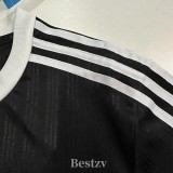 2025 AD Casual Black Fans Training shirts (三叶草)