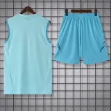 2025-26 Cruzeiro Light blue Tank top and shorts suit