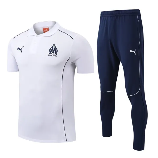2025-26 Marseille White Polo Tracksuit