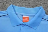 2025-26 Man City Lake blue Polo Tracksuit