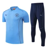 2025-26 Man City Lake blue Polo Tracksuit