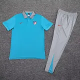 2025-26 ATM Lake blue Polo Tracksuit