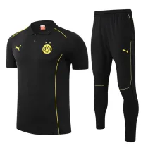 2025-26 Dortmund Black Polo Tracksuit