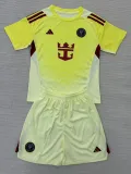 2025-26 Inter Miami  Light Yellow GoalKeeper Kids Soccer Jersey