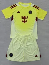 2025-26 Inter Miami  Light Yellow GoalKeeper Kids Soccer Jersey