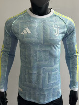 2025-26 JUV Away Long Sleeve Player Version Soccer Jersey (长袖球员)