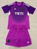 2025-26 Austin FC Purple GoalKeeper Kids Soccer Jersey