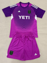 2025-26 Austin FC Purple GoalKeeper Kids Soccer Jersey