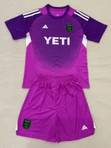 2025-26 Austin FC Purple GoalKeeper Kids Soccer Jersey