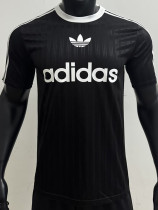 2025 AD Casual Black Player Version Training shirts (三叶草)