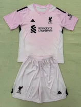 2025-26 LIV Pink GoalKeeper Kids Soccer Jersey
