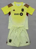 2025-26 Los Angeles Light Yellow GoalKeeper Kids Soccer Jersey