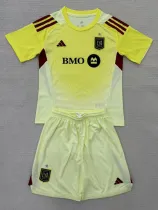 2025-26 Los Angeles Light Yellow GoalKeeper Kids Soccer Jersey
