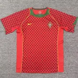 2004 Portugal Home Retro Soccer Jersey