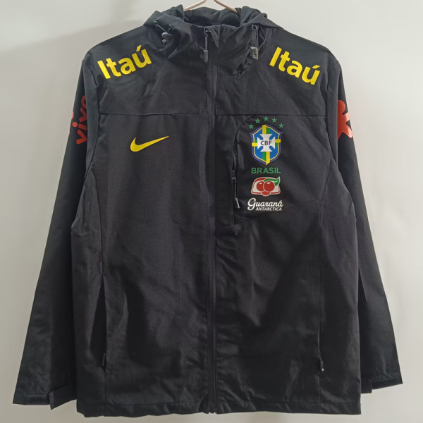 2025-26 Brazil Black Windbreaker