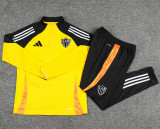 2025-26 Atletico Mineiro Yellow Half Pull Tracksuit (半拉链)