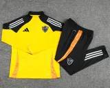 2025-26 Atletico Mineiro Yellow Half Pull Tracksuit (半拉链)