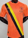 2025-26 Man City Orange Player Version Soccer Jersey