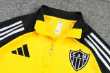 2025-26 Atletico Mineiro Yellow Half Pull Tracksuit (半拉链)