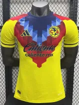 2025-26 Club America Yellow Player Version Soccer Jersey (Caliente)