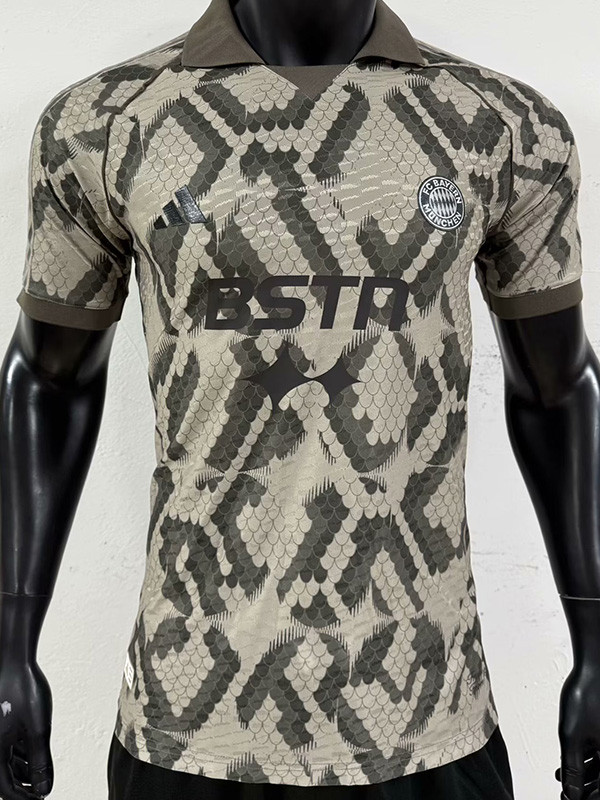 2025-26 Bayern Grey Joint Edition Player Version Soccer Jersey