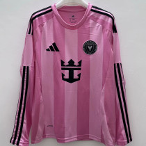 2025-26 Inter Miami Home Long Sleeve Soccer Jersey (长袖)