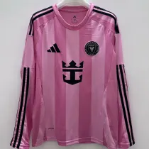 2025-26 Inter Miami Home Long Sleeve Soccer Jersey (长袖)