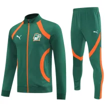 2025-26 Ivory Coast Dark green Jacket Tracksuit