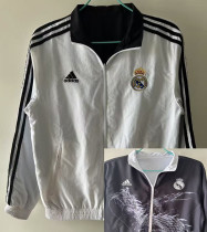 2024-25 RMA White & Black Double Sided Windbreaker (双面风衣)(龙)