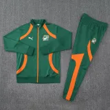 2025-26 Ivory Coast Dark green Jacket Tracksuit