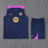 2025-26 BAR Royal blue Tank top and shorts suit