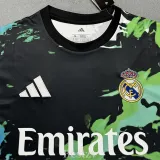 2025-26 RMA Black Green Special Edition Fans Training Shirts