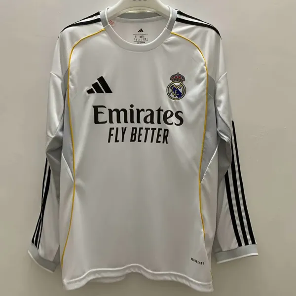 2025-26 RMA Home Long Sleeve Soccer Jersey (长袖)